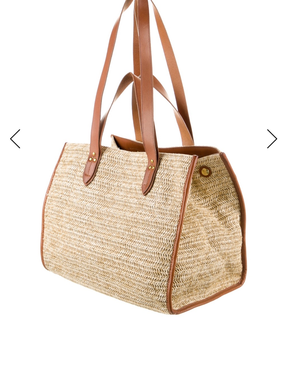 Jerome Dreyfuss Raffia Tote Bag Leon